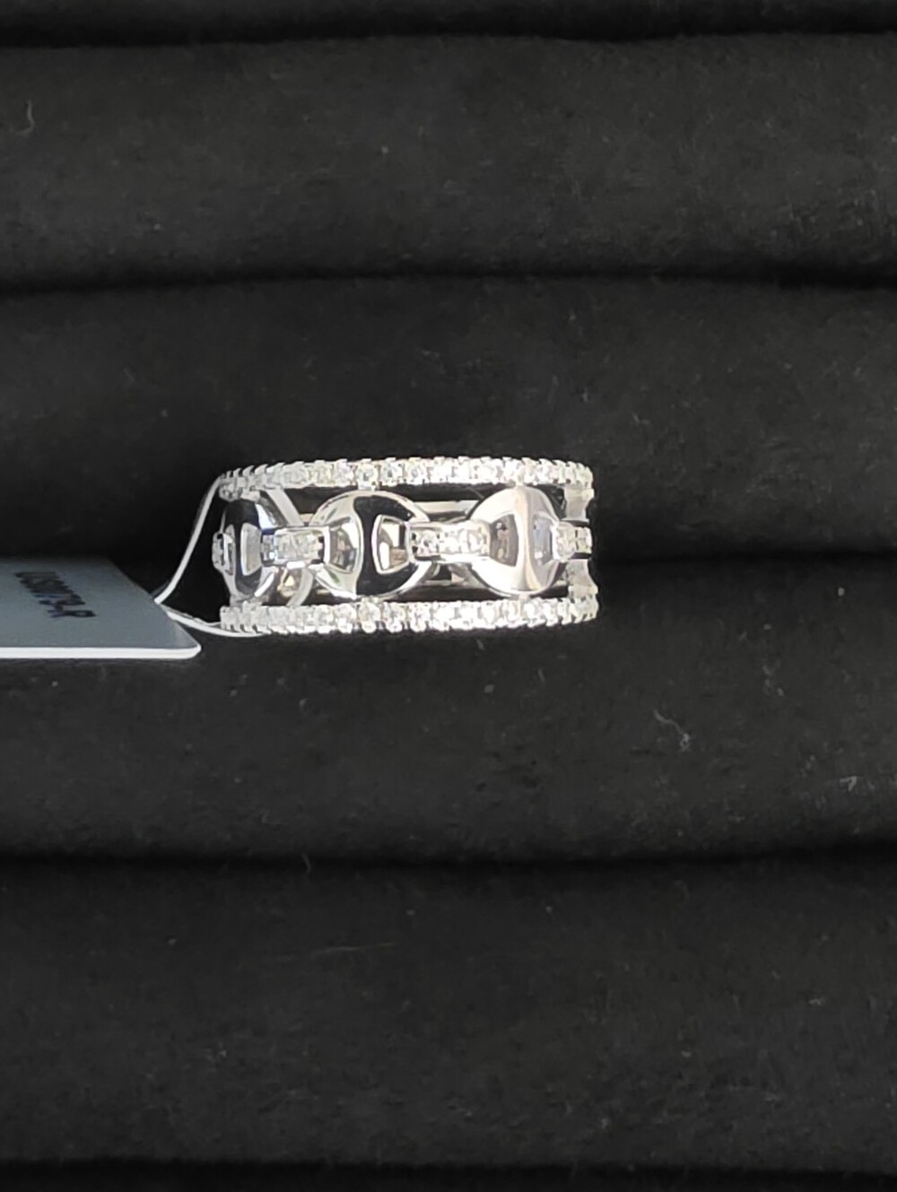 Sterling Silver Link Band Ring - Size 5